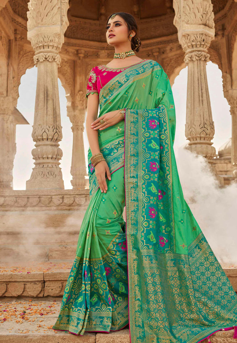 Dubka Work Pink Marriage Saree, Saree Length: 6 m (with blouse piece),  Without Blouse at Rs 15000 in Kadiri