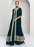 Dark Green Embroidery Traditional Palazzo Suit