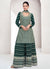 Dark Green Reshamkari Embroidery Palazzo Suit