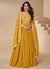 Yellow Traditional Embroidery Anarkali Gown Dress