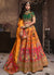 Yellow And Green Traditional Embroidered Bridal Lehenga Choli