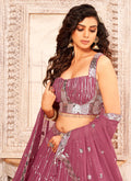 Rose Pink Lehenga Choli In USA