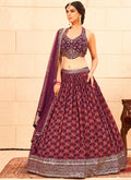 Maroon Handwork Lehenga Choli In USA UK