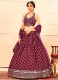 Maroon Handwork Lehenga Choli In USA Germany