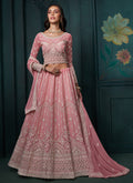 Blush Pink Lucknowi Embroidery Festive Lehenga Choli