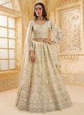 Off White Embroidered Lehenga Choli