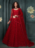 Bridal Red Embroidered Lehenga Choli