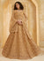 Copper Beige Embroidered Lehenga Choli