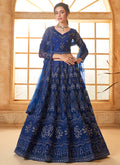 Royal Blue Embroidered Lehenga Choli