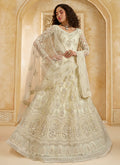 Ivory Beige Embroidered Lehenga Choli