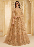 Biscuit Beige Embroidered Lehenga Choli