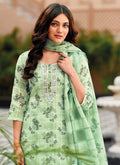 Green Pakistani Pant Style Suit In USA UK