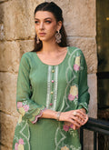 Green Multi Embroidery Wedding Salwar Kameez In USA