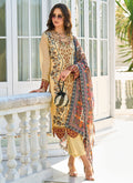 Yellow Thread Embroidery Pakistani Suit