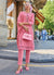 Pink Chikankari Embroidered Pant Style Salwar Suit