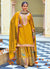 Yellow Multi Embroidery Festive Lehenga Kurti