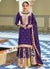 Purple Multi Embroidery Festive Lehenga Kurti