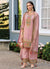 Blush Pink Multi Embroidery Traditional Pant Style Suit