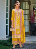 Yellow Multicolored Embroidery Pakistani Suit