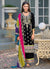 Black Multicolored Traditional Embroidery Pant Style Suit