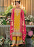 Yellow And Pink Multi Embroidery Palazzo Style Suit