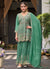 Green Multi Embroidery Sharara Style Suit