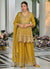 Yellow Multi Embroidery Sharara Style Suit