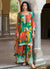 Green Embroidery Printed Palazzo suit