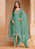 Green Multi Embroidery Salwar Kameez Suit