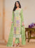 Light Green Multi Embroidery Festival Salwar Suit