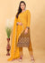 Yellow Ombré Georgette Pant Style Salwar Suit