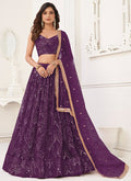 Purple Traditional Wedding Lehenga Choli