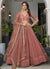 Rust Red Embroidery Wedding Lehenga Choli