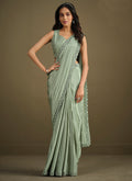 Sea Green Saree With Jacket In USA Canada