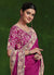 Magenta Pink Multi Embroidery Premium Silk Saree