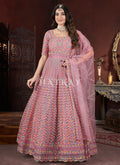 Light Pink Multi Embroidery Anarkali