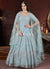 Light Blue Multi Embroidery Anarkali