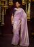 Lilac Purple Multi Embroidery Kanjivaram Silk Saree