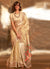 Beige Golden Paithani Tissue Silk Saree