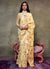 Pale Yellow Handloom Silk Saree