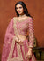 Pink Embroidered Net Lehenga Choli