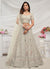 Pearl White Multi Embroidery Wedding Style Lehenga Choli