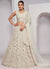 Off White Sequence Embroidery Wedding Style Lehenga