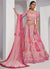 Rani Pink Multi Embroidery Designer Wedding Lehenga Choli