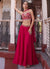 Magenta Multi Embroidery Lehenga Choli And Dupatta