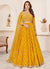 Golden Yellow Sequence Embroidery Traditional Lehenga Choli