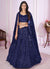 Royal Blue Sequence Embroidery Traditional Festive Lehenga Choli