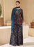 Blue Sequence Embroidery Party Wear Sharara Suit