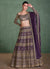 Royal Purple Traditional Embroidery Bridal Lehenga Choli