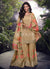 Golden Multicolored Wedding Sharara Suit